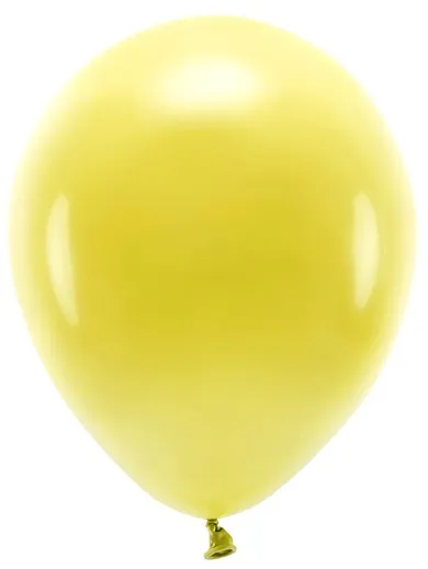 100 palloncini pastello eco giallo sole 26cm
