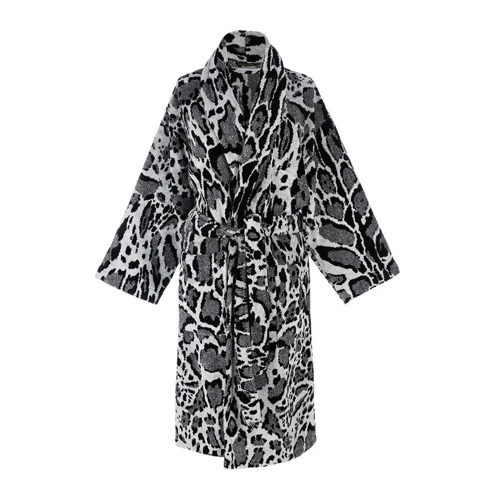 Accappatoio Roberto Cavalli Linx Cappuccio XXL Spugna di Cotone