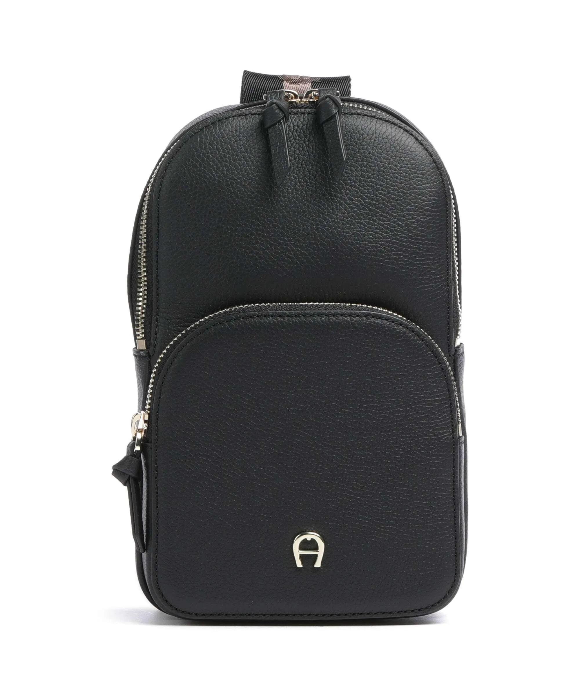 Aigner Zita Borsa sling pelle di vacchetta grana nero  