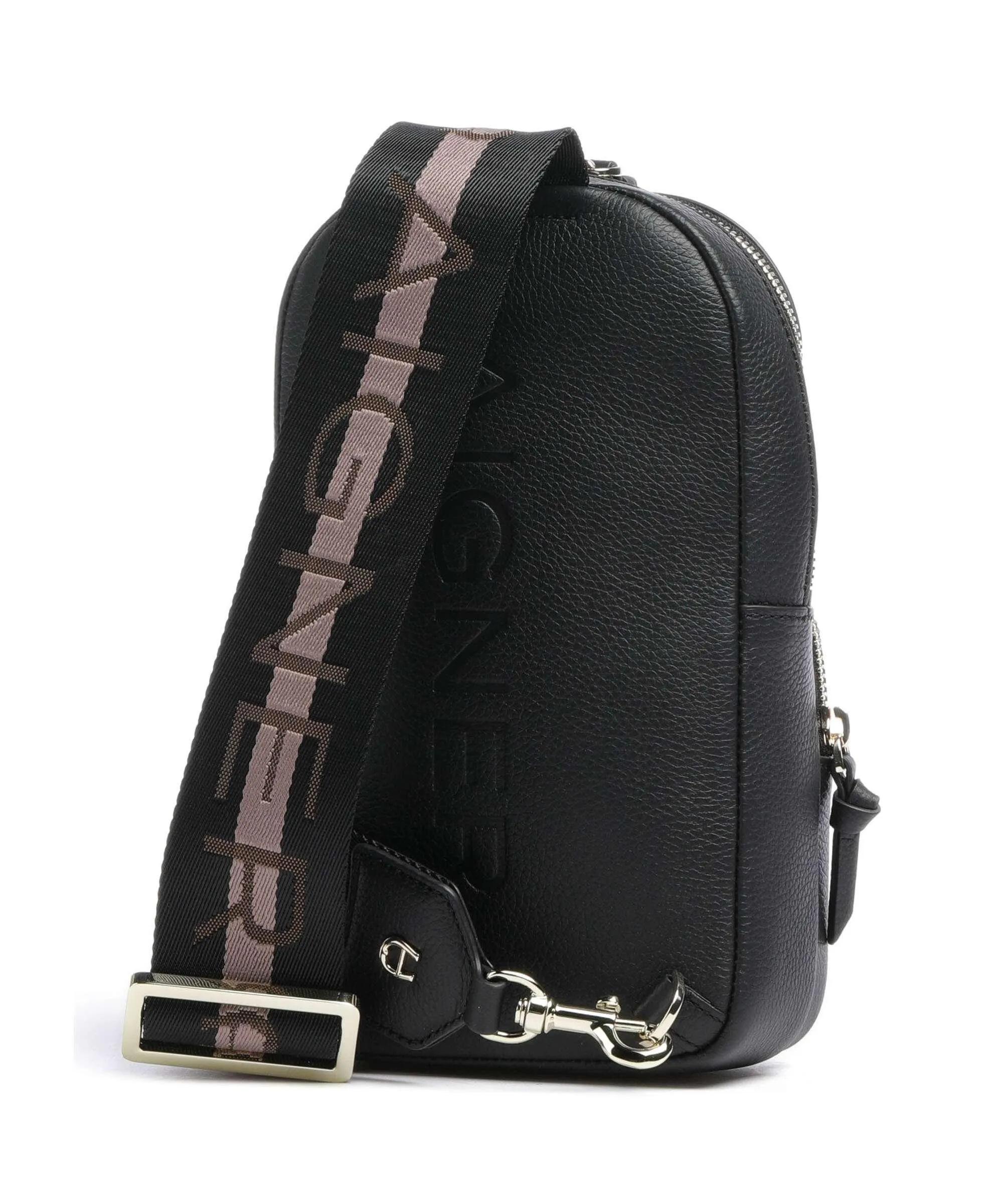  Aigner Zita Borsa sling pelle di vacchetta grana nero  