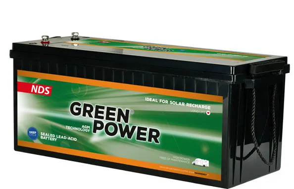BATTERIA AGM GREEN POWER NDS 200 AH STAZIONARIA SERVIZI