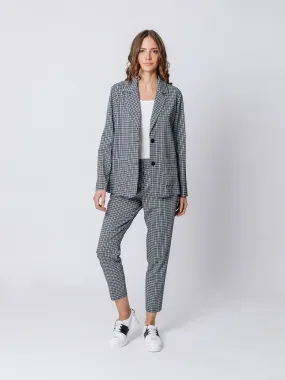 Blazer monopetto micro check