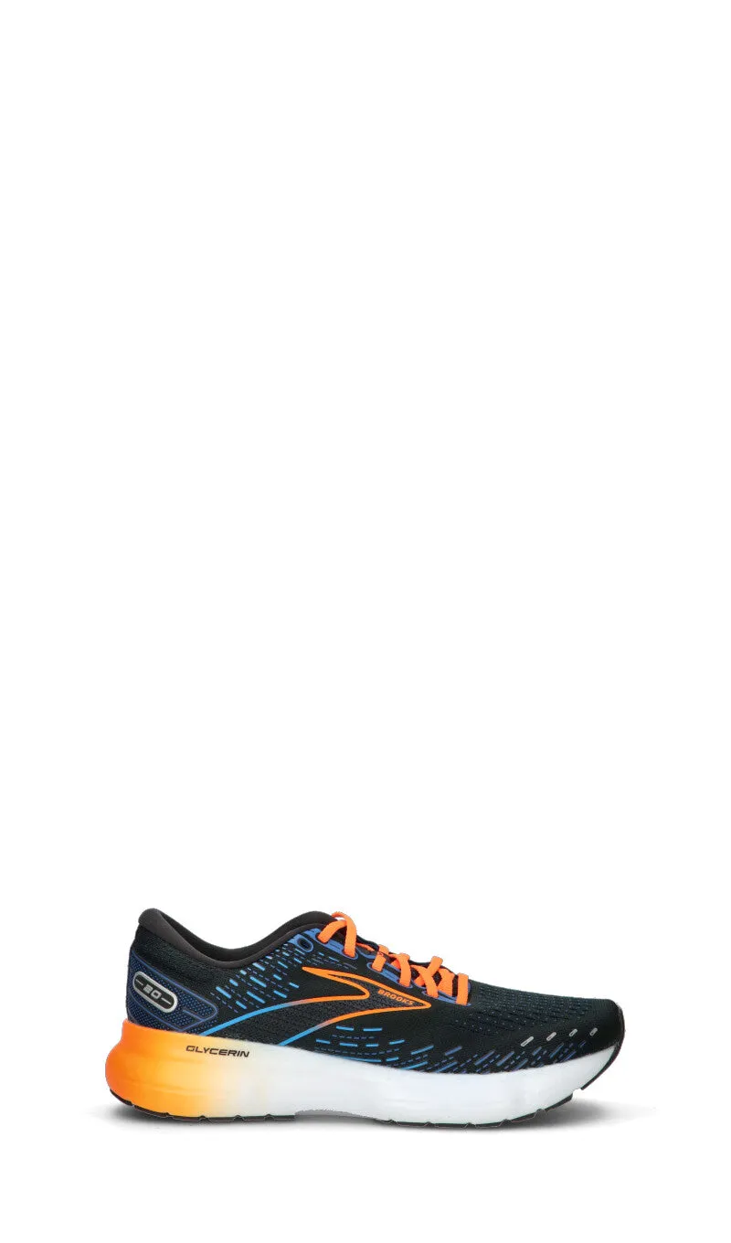 BROOKS Sneaker uomo nera/arancio/azzurra