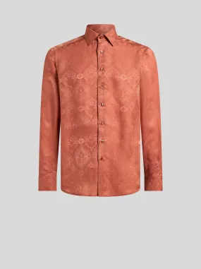 CAMICIA ROMA MOTIVO FLOREALE JACQUARD