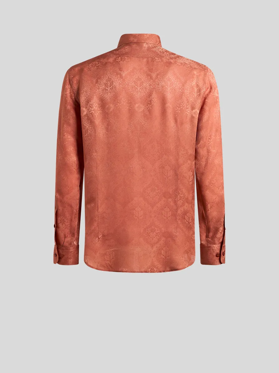 CAMICIA ROMA MOTIVO FLOREALE JACQUARD