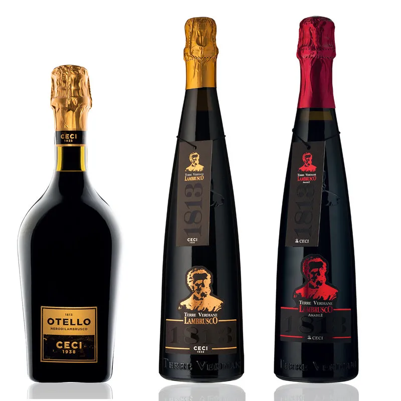 Ceci 3 bottiglie miste: Otello - Lambrusco Secco - Lambrusco Amabile