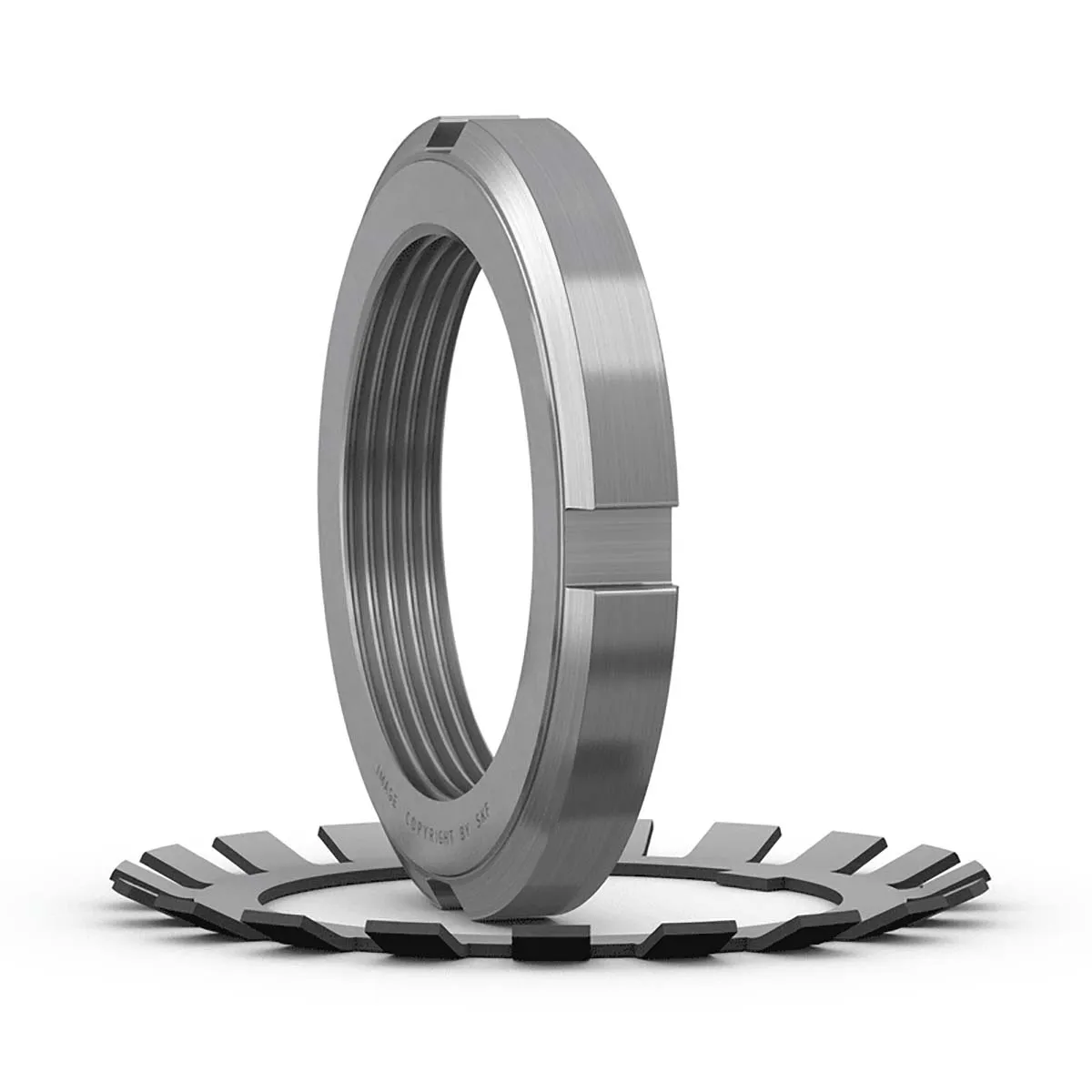 Dado di bloccaggio del cuscinetto e dispositivo di bloccaggio, SKF KM 22