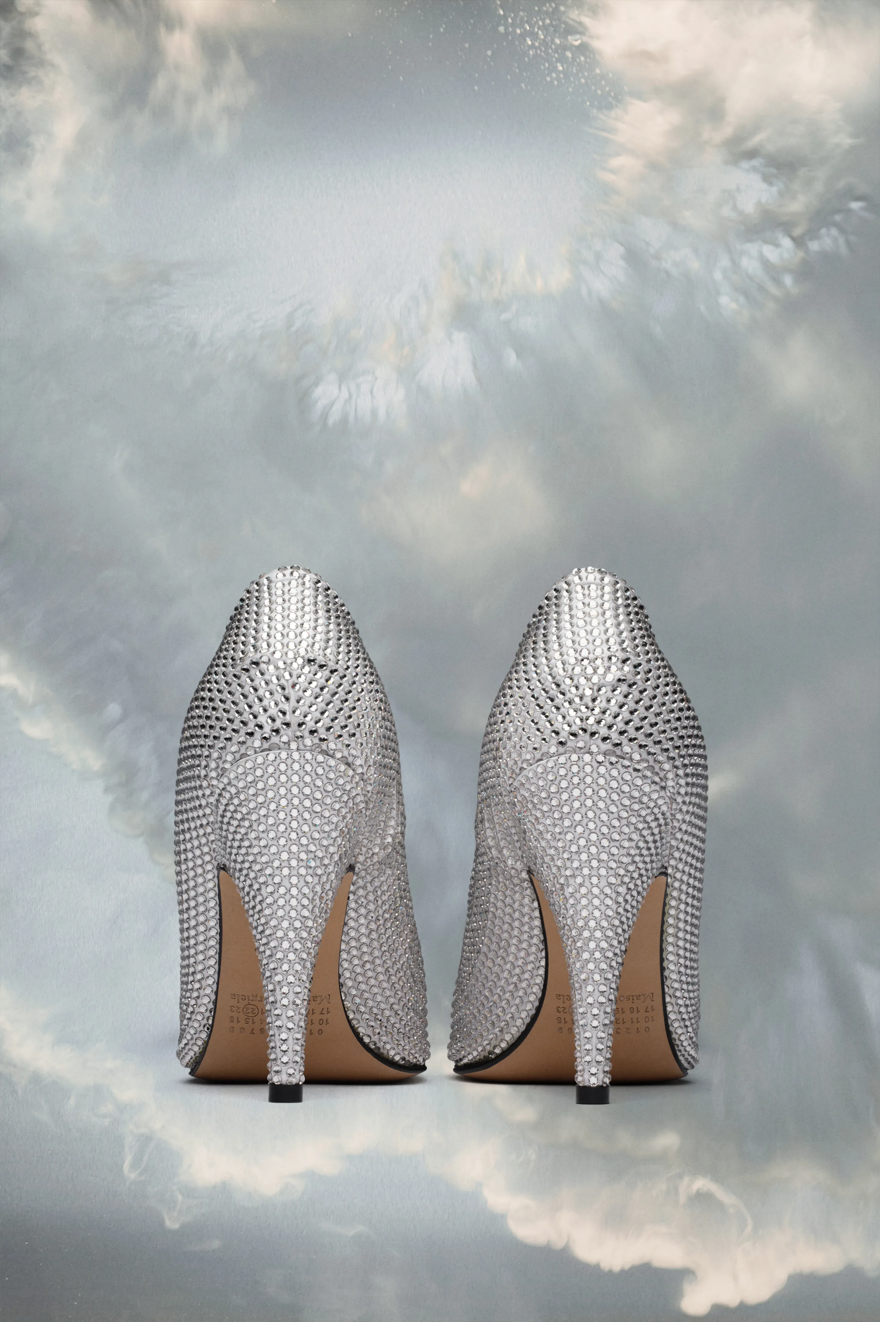 Décolleté Tabi con strass