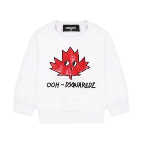  FELPA DSQUARED. BIANCO 