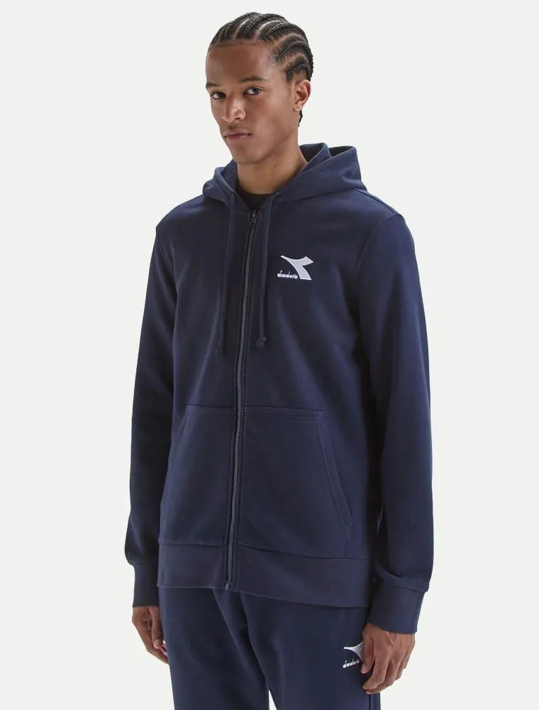 Felpa Sportiva Aperta Diadora - Blu