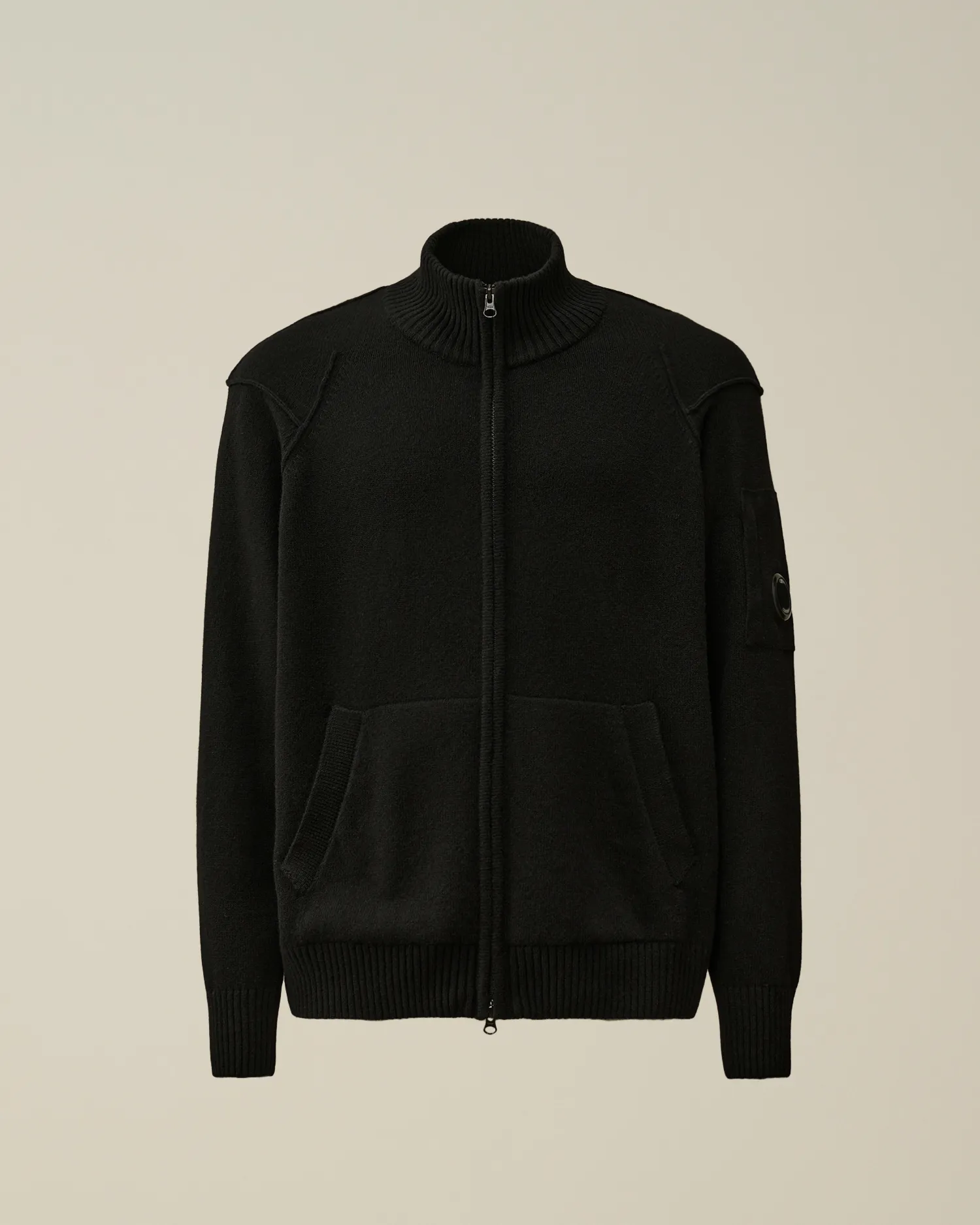 Lambswool GRS Zipped Cardigan