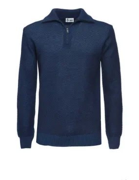 Maglia Mezza Zip Mod Camionista Blu  A / I 8235