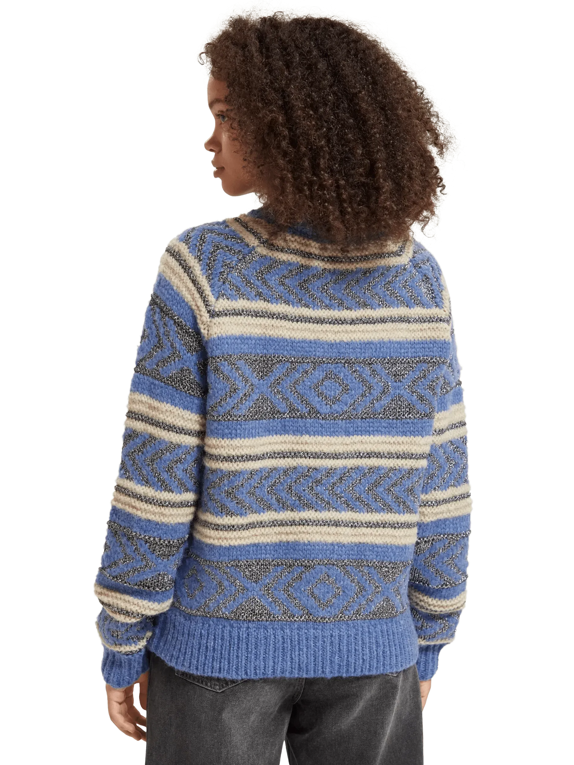 Maglione Fair Isle Scotch&Soda Azzurro da Donna