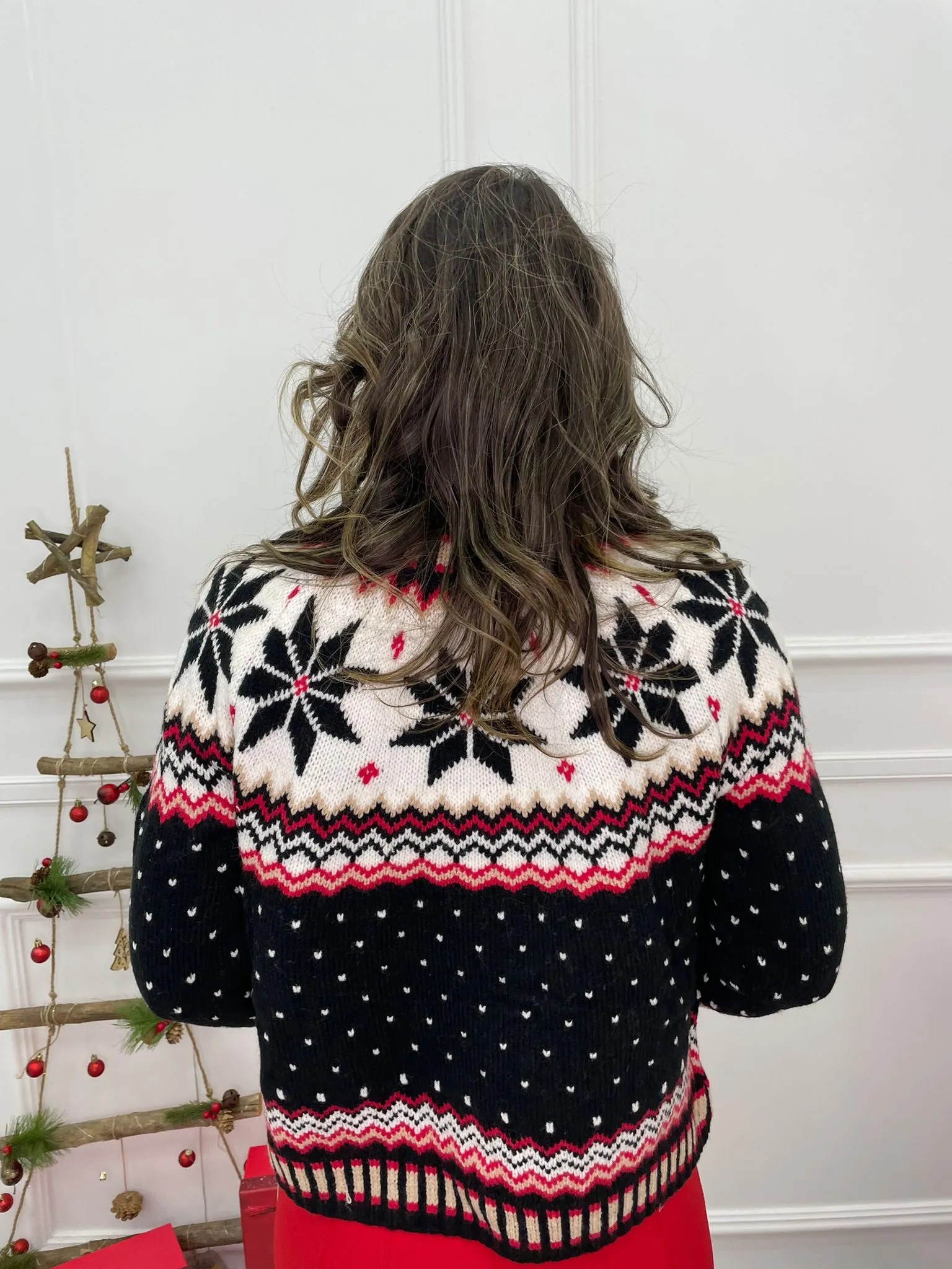 Maglione giro collo Christmas Star