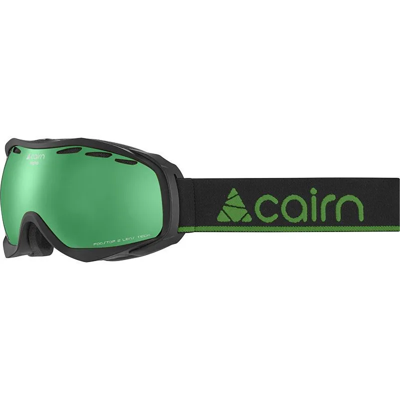 Masques De Ski Cairn Alpha / Spx3[ium] - Mat Black Green Mirror