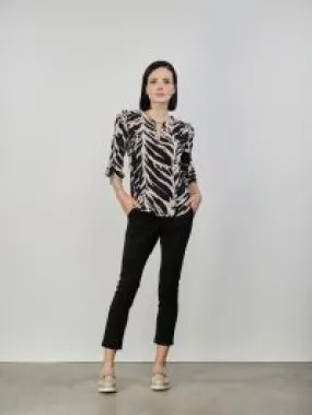 Pantaloni chino neri con tasche
