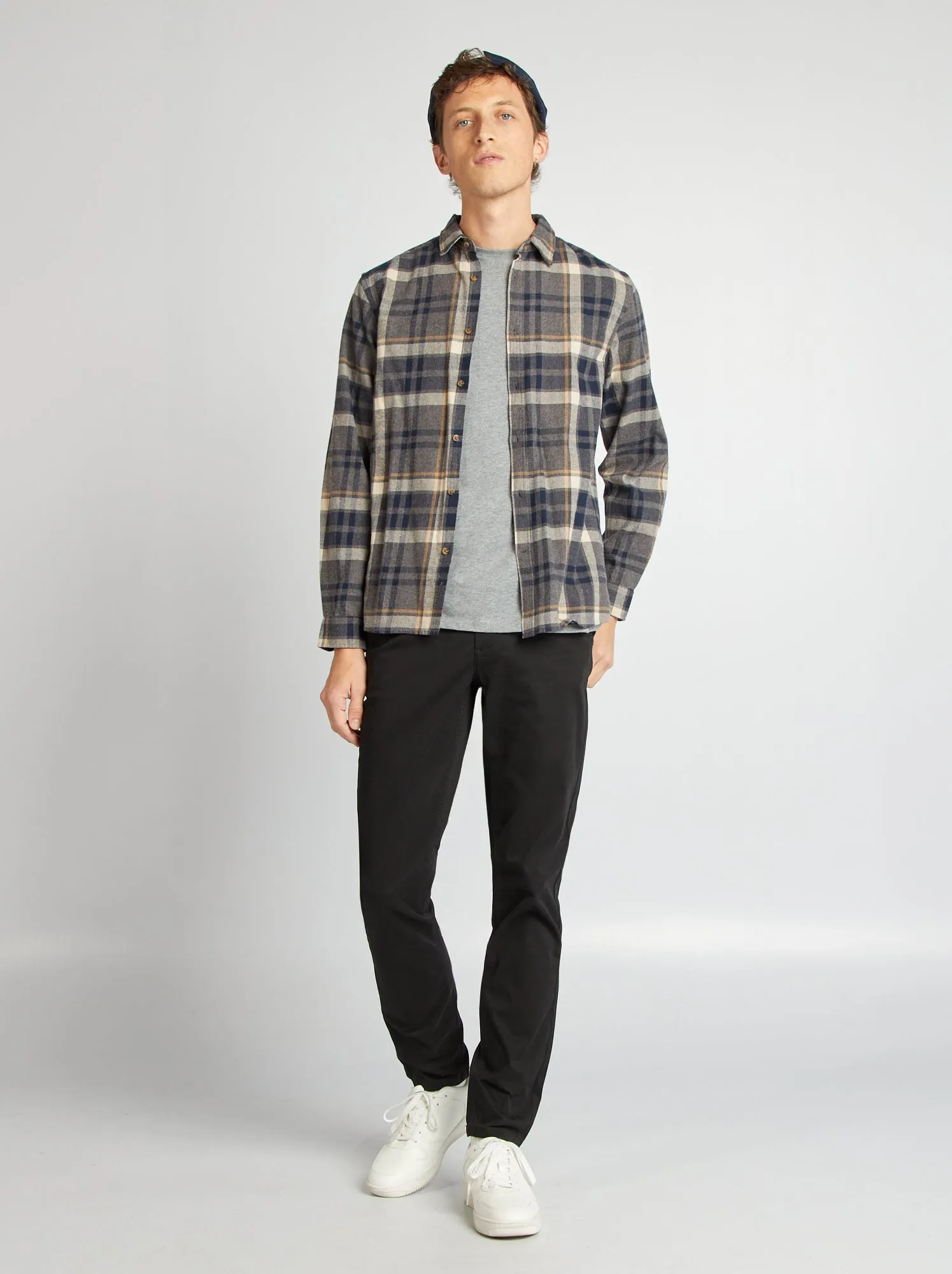 Pantaloni chino slim - L34 - NERO