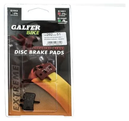 Pastiglie Metalliche GALFER HAYES HFX-9/MAG/MX-1/PROMAX ADVANCED G1851