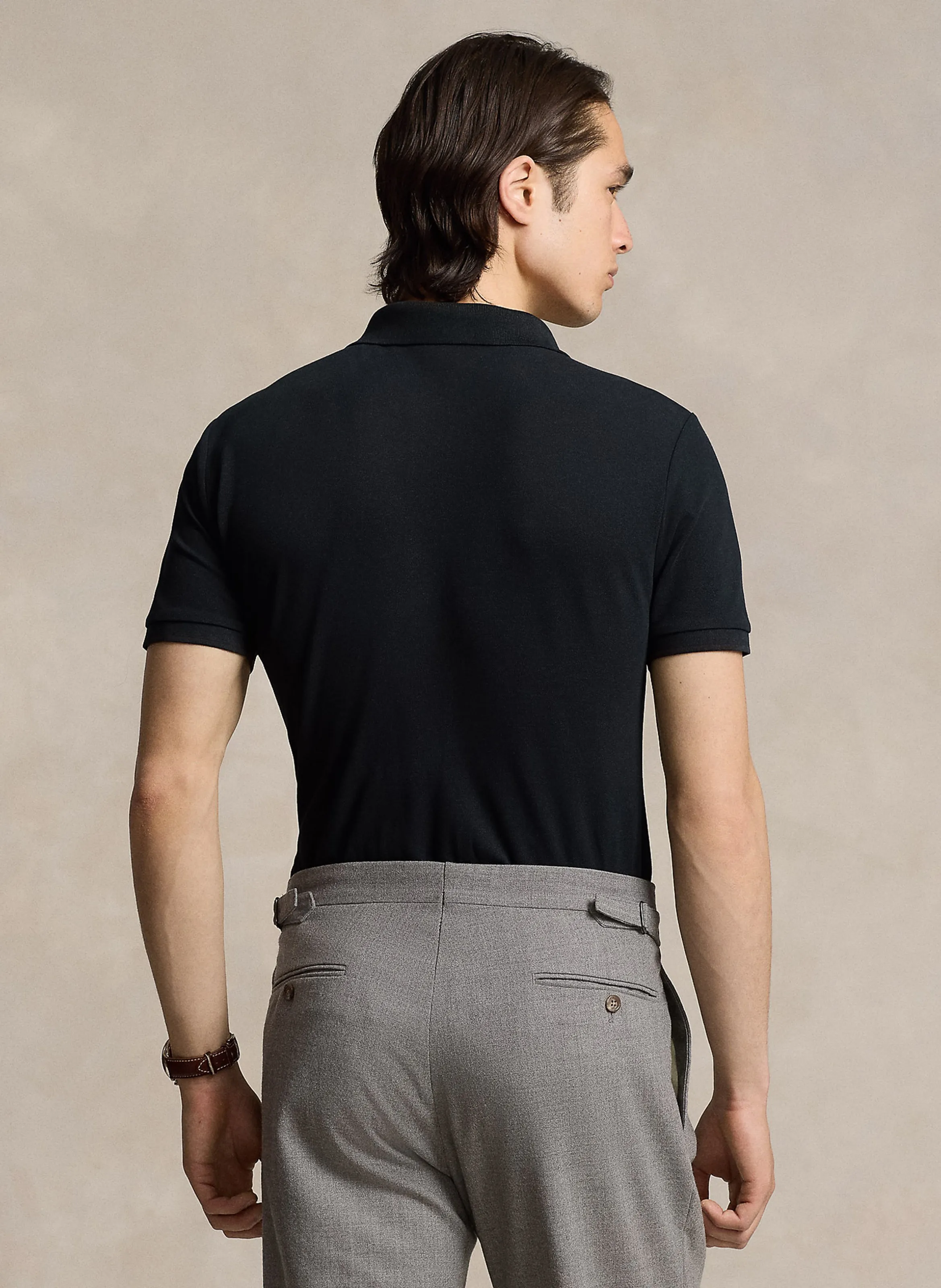  POLO RALPH LAUREN   Polo slim fit in misto cotone | Nero