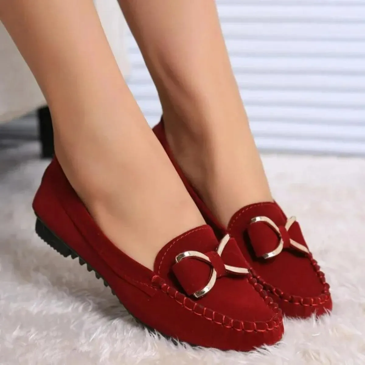 Scarpe basse da donna Moda Casual Lofers 2023 Scarpe comode da donna eleganti con nodo a farfalla Scarpe comode da ufficio class