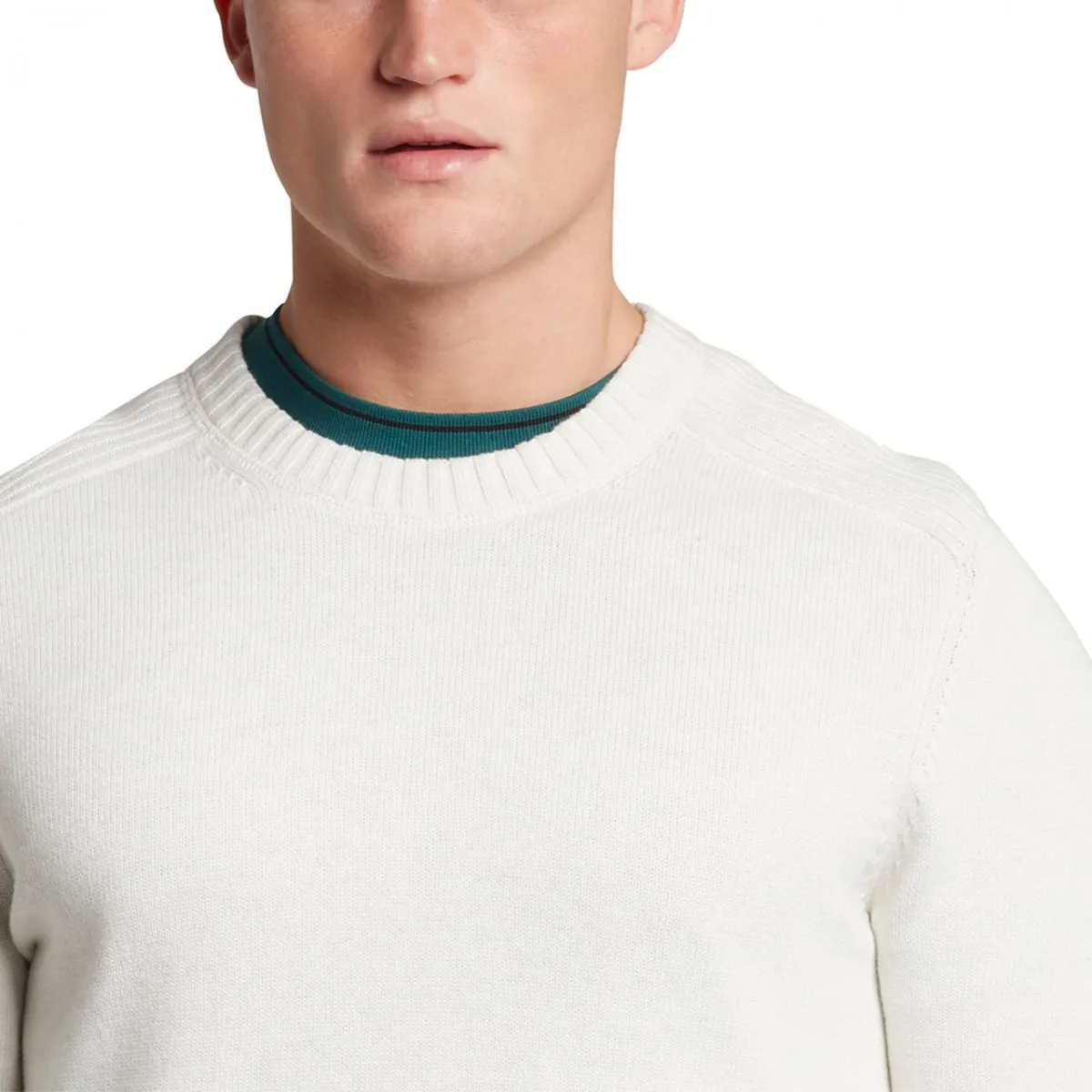 Shoulder Detail Crew Neck Knit