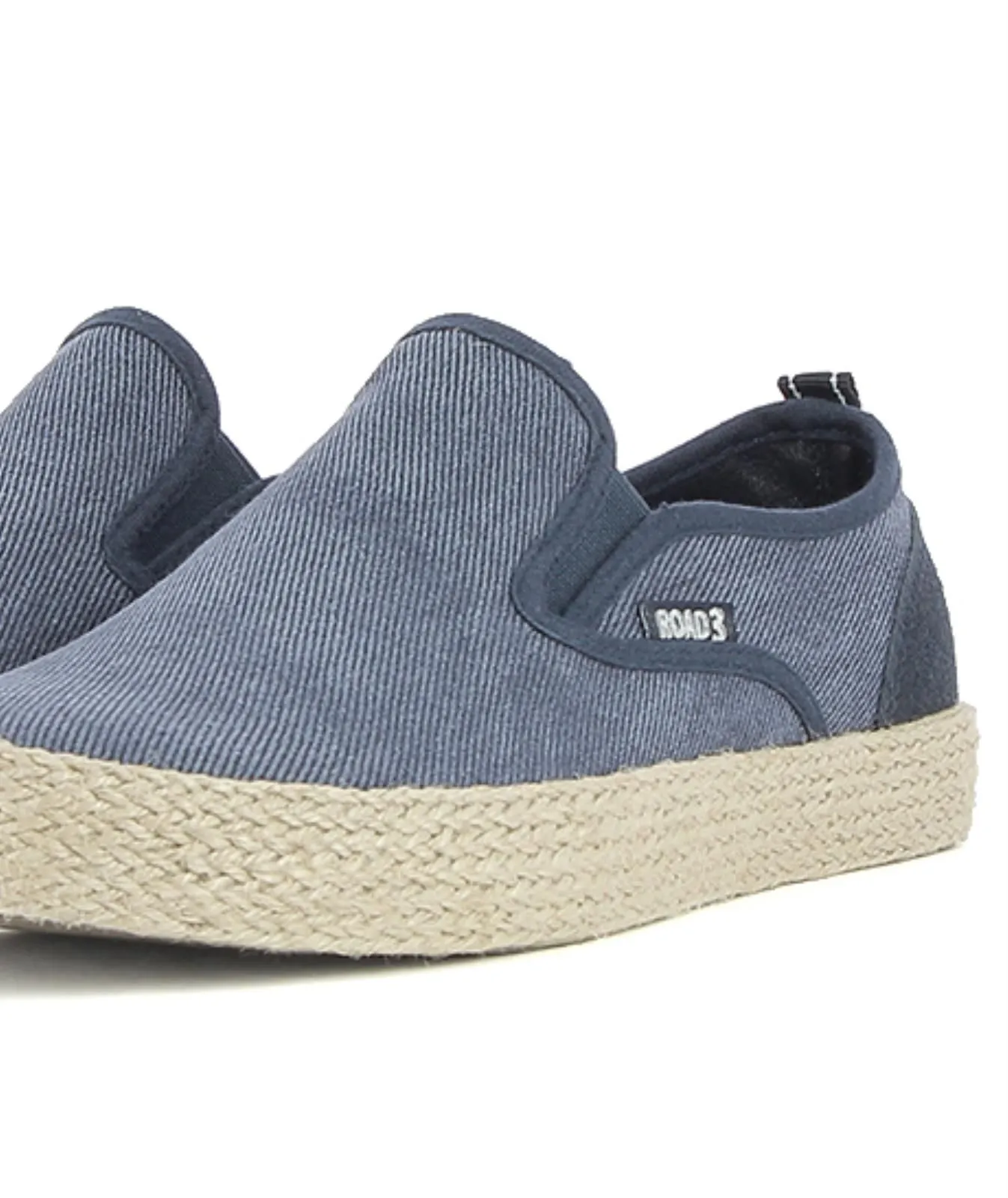 Slip-on blu in tessuto