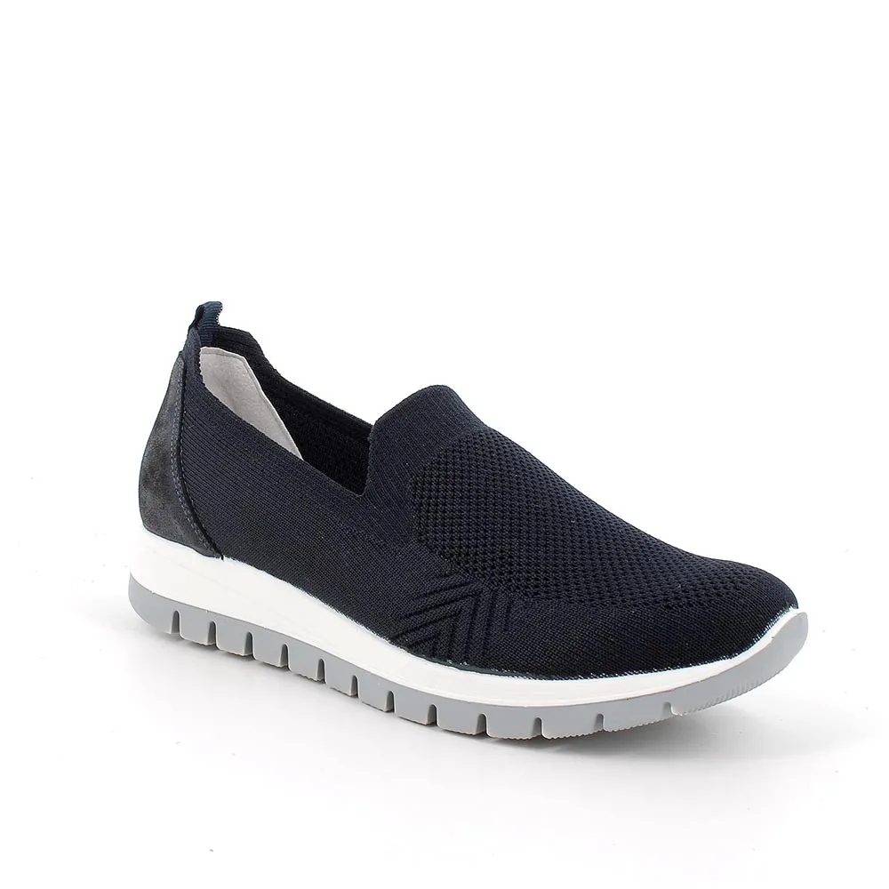 Slip on calzino da donna blu